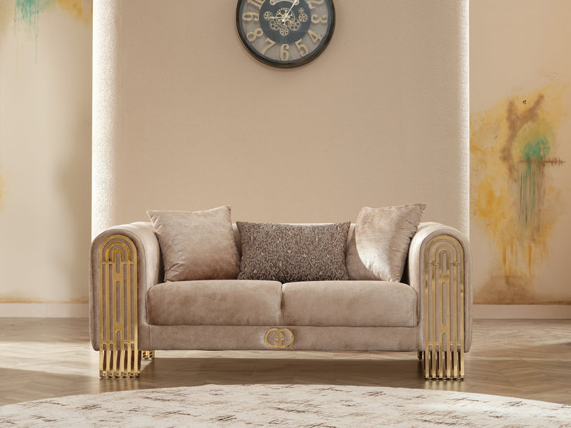 Monaco 73" Wide Rolled Arm Loveseat - Gate FurnitureLoveseat