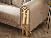 Monaco 73" Wide Rolled Arm Loveseat - Gate FurnitureLoveseat