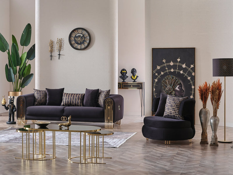 Monaco 94" Wide Rolled Arm Sofa - Gate FurnitureSofas