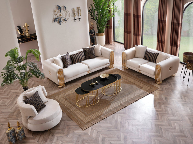 Monaco 94" Wide Rolled Arm Sofa - Gate FurnitureSofas