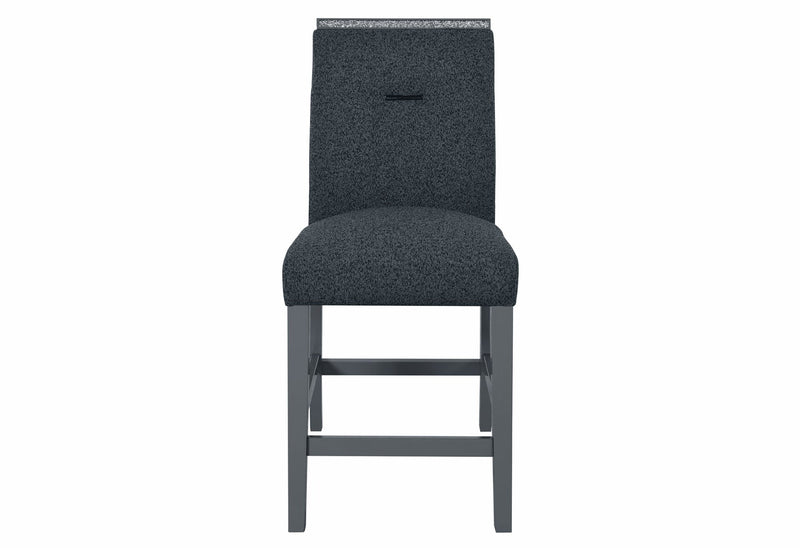 Monaco Dark Grey Bar Table And 4 Monaco Dark Grey Bar Stools - MONACO-BT-DARK GREY+MONACO-BS-DARK GREY