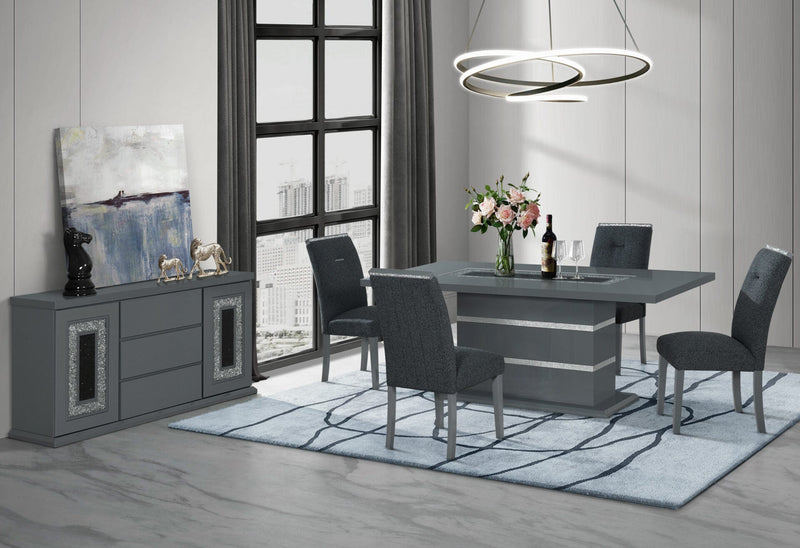 Monaco Dark Grey Buffet - MONACO-DARK GREY-BUFFET