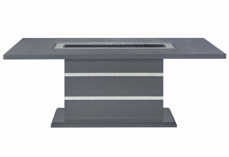 Monaco Dark Grey Dining Table - MONACO-DT-DARK GREY