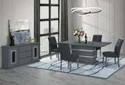 Monaco Dark Grey Dining Table - MONACO-DT-DARK GREY