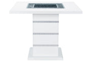 Monaco White Bar Table + 6 Monaco Bs-N - MONACO-WHITE-BT+MONACO-BS-N 7PC