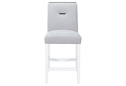 Monaco White Bar Table + 8 Monaco Bs-N - MONACO-WHITE-BT+MONACO-BS-N 9PC