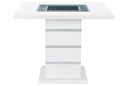 Monaco White Bar Table + Monaco Bs-N - MONACO-WHITE-BT+MONACO-BS-N