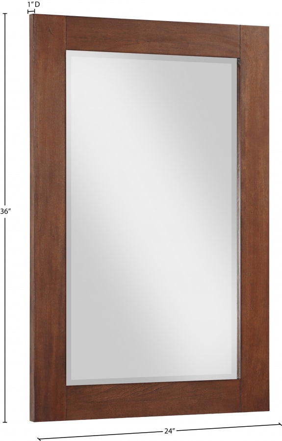 Monad Birch Veneer Frame Mirror in Brown - 400Walnut-24M