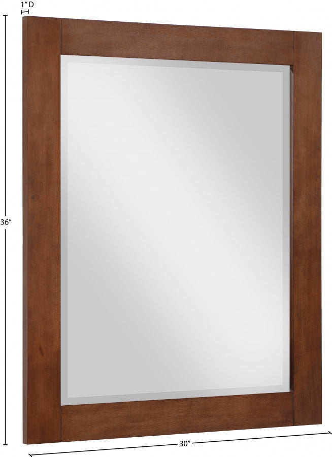 Monad Birch Veneer Frame Mirror in Brown - 400Walnut-30M