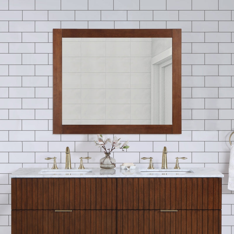 Monad Birch Veneer Frame Mirror in Brown - 400Walnut-44M