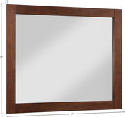 Monad Birch Veneer Frame Mirror in Brown - 400Walnut-44M