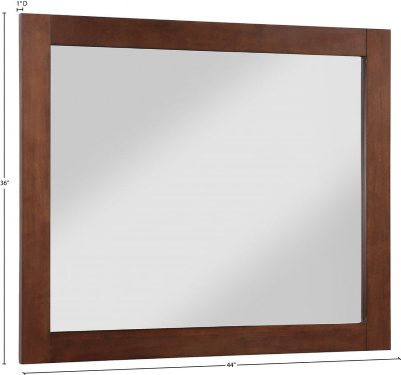 Monad Birch Veneer Frame Mirror in Brown - 400Walnut-44M