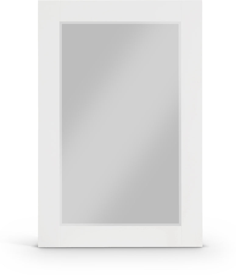 Monad Birch Veneer Frame Mirror in White - 400White-24M
