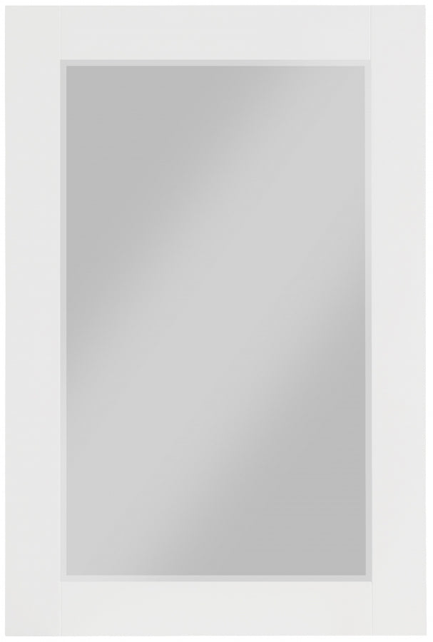 Monad Birch Veneer Frame Mirror in White - 400White-24M