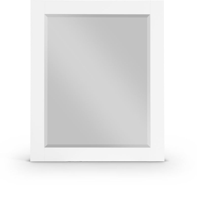 Monad Birch Veneer Frame Mirror in White - 400White-30M