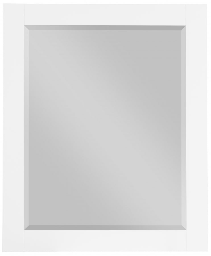 Monad Birch Veneer Frame Mirror in White - 400White-30M