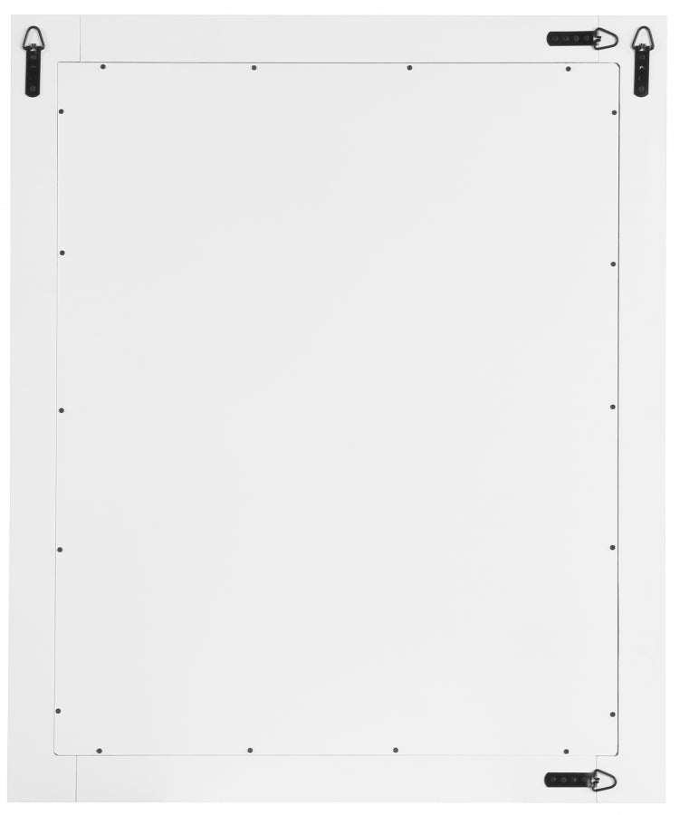 Monad Birch Veneer Frame Mirror in White - 400White-30M