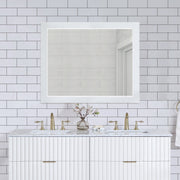 Monad Birch Veneer Frame Mirror in White - 400White-44M
