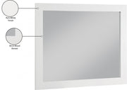 Monad Birch Veneer Frame Mirror in White - 400White-44M