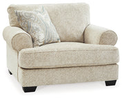 Monaghan Chair and Ottoman in Sandstone - PKG001876