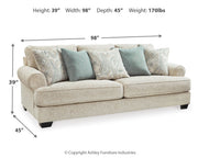 Monaghan Sofa, Loveseat, Chair and Ottoman in Sandstone - PKG001877