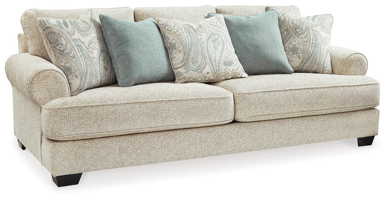 Monaghan Sofa, Loveseat, Chair and Ottoman in Sandstone - PKG001877