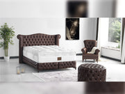 Monalisa Storage Bed With Headboard Brown - King in Brown - 110-MON-BRW-200-SB