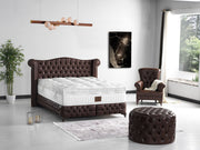 Monalisa Storage Bed With Headboard Brown - Queen in Brown - 110-MON-BRW-150-SB