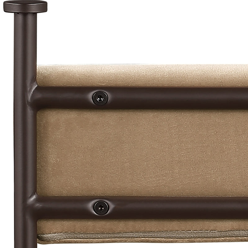 Monarch Velvet Performance Fabric Upholstered Dining Chair in Beige, Set of 2 - 75035Beige-C
