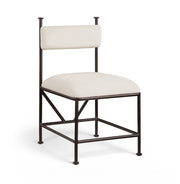 Monarch Velvet Performance Fabric Upholstered Dining Chair in Cream, Set of 2 - 75035Cream-C