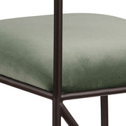 Monarch Velvet Performance Fabric Upholstered Dining Chair in Green, Set of 2 - 75035Green-C