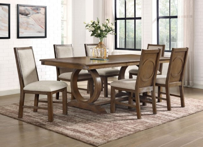 Monclova Rustic Oak/Beige Dining Table - CM3249A-T-TABLE