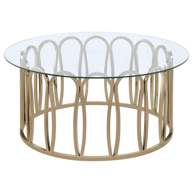 Monett 3-piece Coffee and End Table Set Chocolate Chrome - 708058-S3