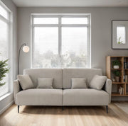 Monroe Sofa Beige Set - Gate FurnitureSofa