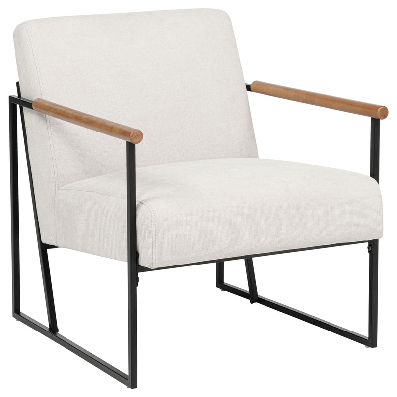 Monsen Fabric Upholstered Metal Frame Accent Chair Ivory - 900648