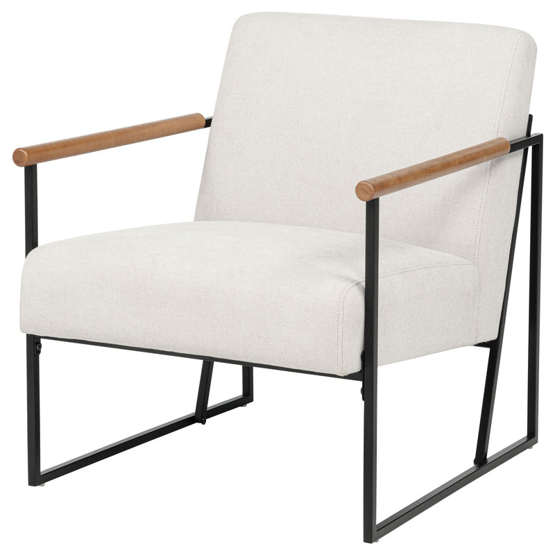 Monsen Fabric Upholstered Metal Frame Accent Chair Ivory - 900648