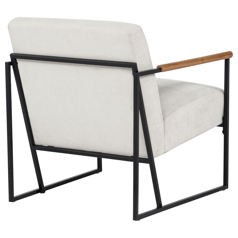 Monsen Fabric Upholstered Metal Frame Accent Chair Ivory - 900648