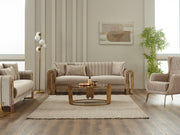 Montana 3-pieces (Sofa & Loveseat & Chair) Livingroom in Grey - 200-SIM-MON-VELVET412-321