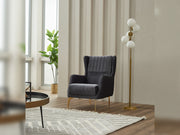 Montana Chair in Grey - 200-SIM-MON-VELVET412-B