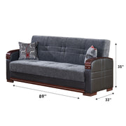Montana Gray Sleeper Living Room Set - Gate FurnitureLiving Room Set