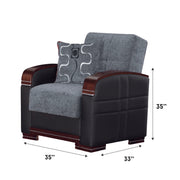 Montana Gray Sleeper Living Room Set - Gate FurnitureLiving Room Set