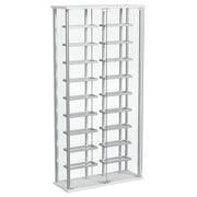 Montara Tempered Glass Wine Storage LED Curio Cabinet Chrome - 182037