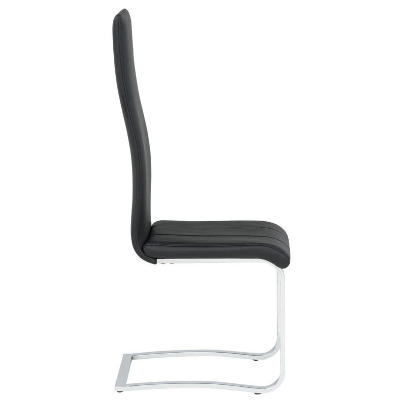 Montclair Upholstered Dining Side Chair Black (Set of 4) - 100515BLK
