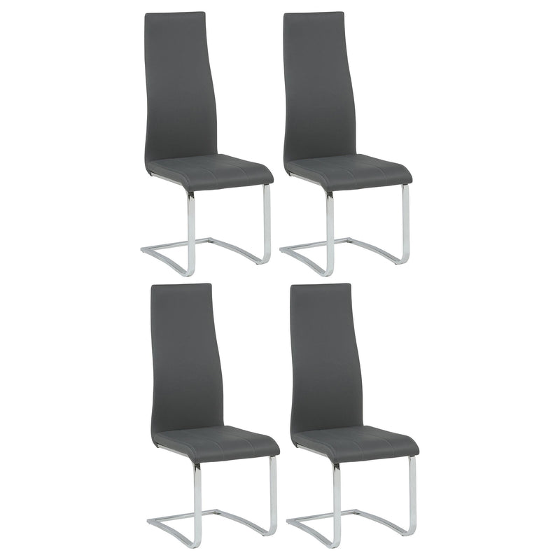 Montclair Upholstered Dining Side Chair Grey (Set of 4) - 100515GRY