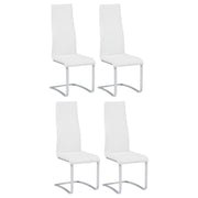 Montclair Upholstered Dining Side Chair White (Set of 4) - 100515WHT