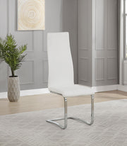Montclair Upholstered Dining Side Chair White (Set of 4) - 100515WHT