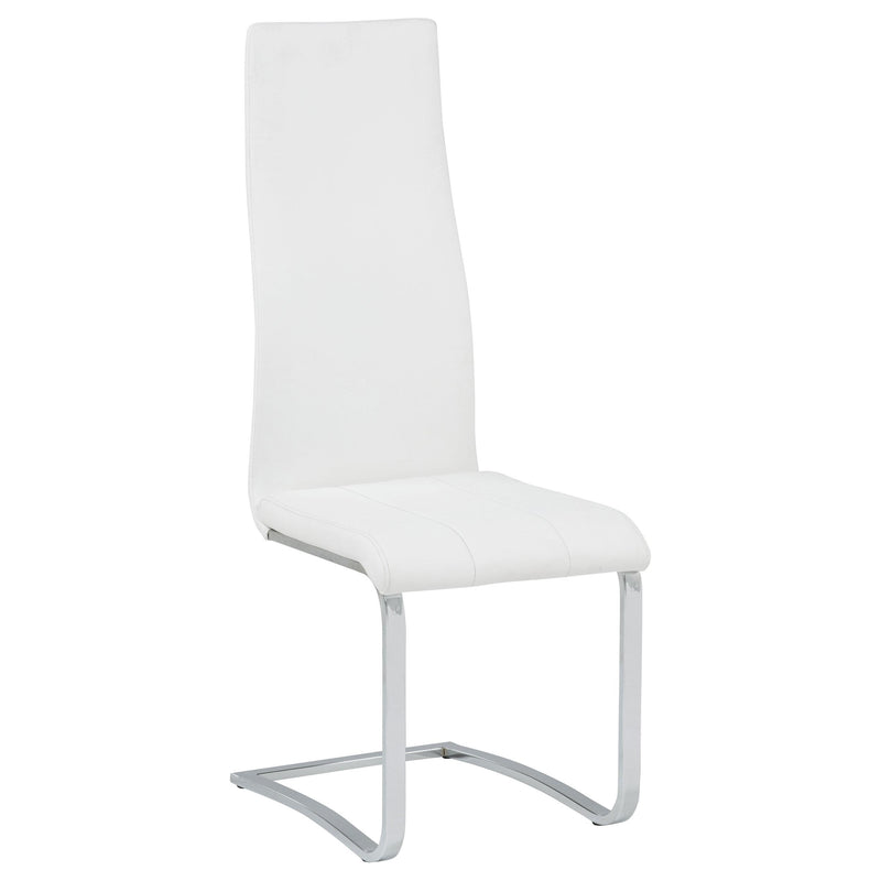Montclair Upholstered Dining Side Chair White (Set of 4) - 100515WHT