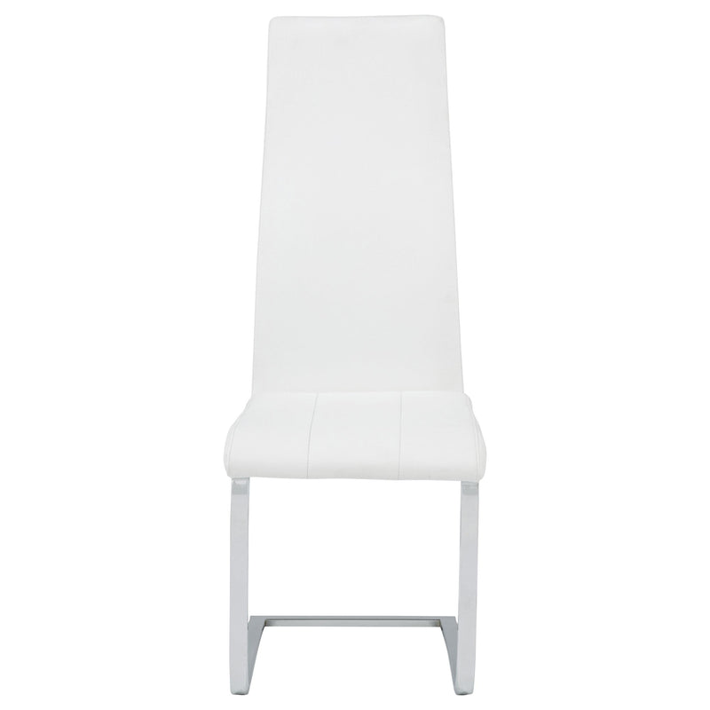 Montclair Upholstered Dining Side Chair White (Set of 4) - 100515WHT