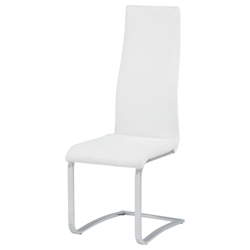 Montclair Upholstered Dining Side Chair White (Set of 4) - 100515WHT