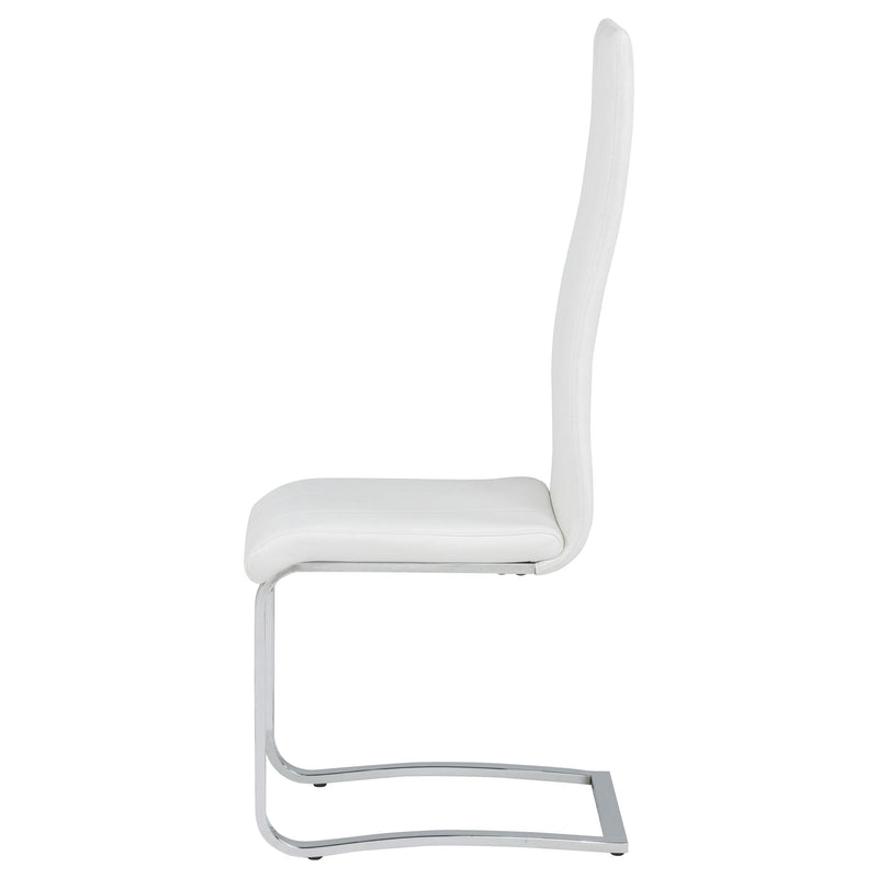 Montclair Upholstered Dining Side Chair White (Set of 4) - 100515WHT